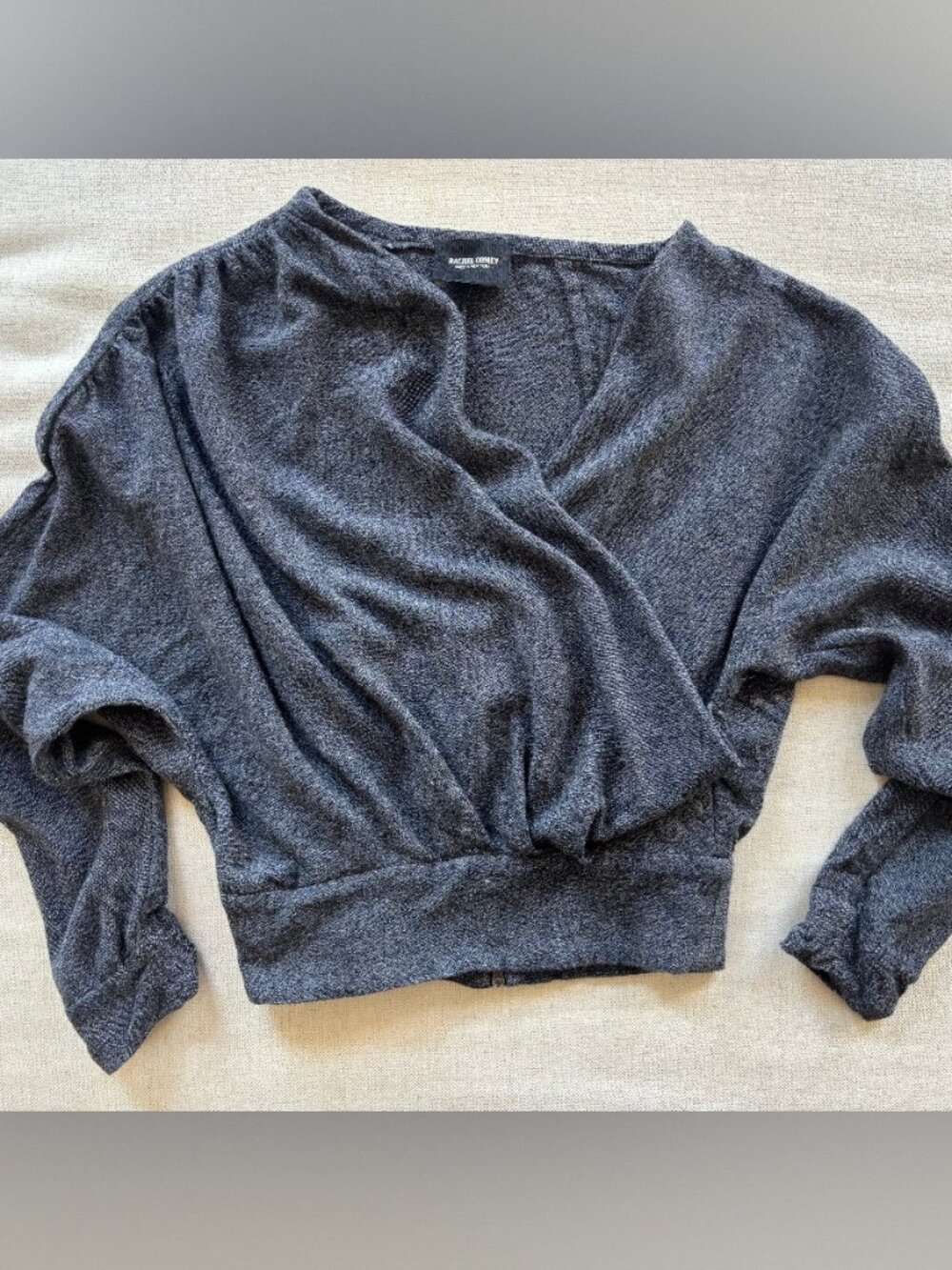 Rachel Comey Cowl Neck Long Sleeve Crop Top